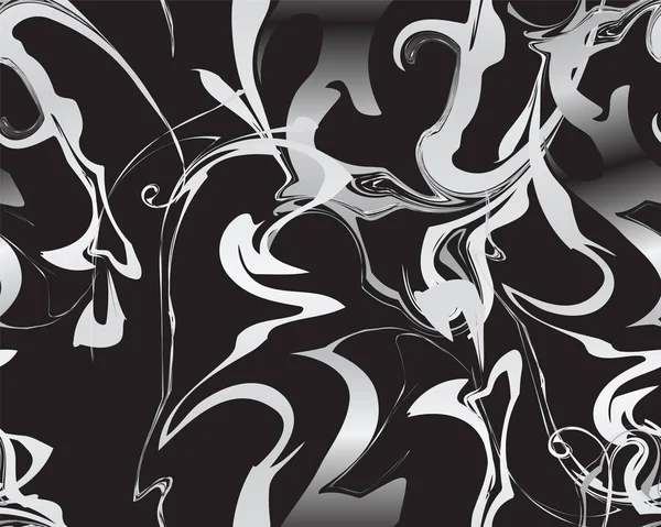 Marbre texture argent motif sans couture — Image vectorielle