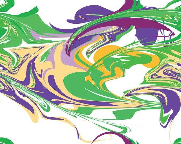Mardi Gras bezešvé naftovodné mramorový vzor, vektorové ilustrace — Stockový vektor
