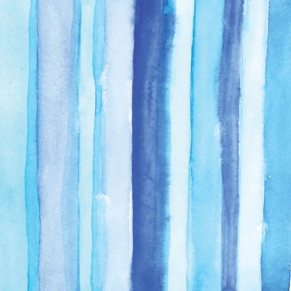 Handmade schilderij aquarel blauwe zee, papier textuur — Stockfoto
