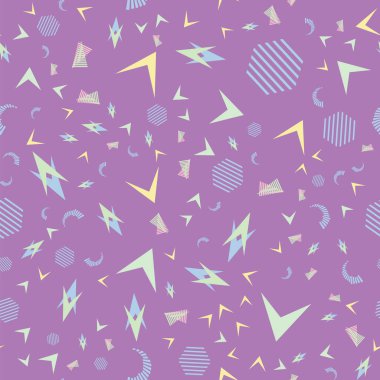 Komik desen, memphis tarzı.