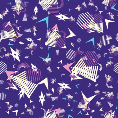 Komik desen, memphis tarzı.