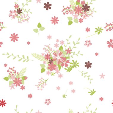 Vintage romantik vektör trendy seamless modeli