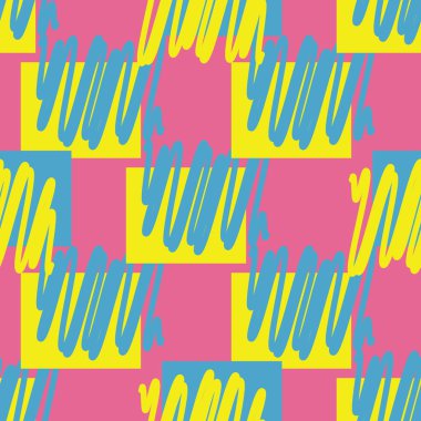 Retro vintage 80 Memphis tarzı Illustration