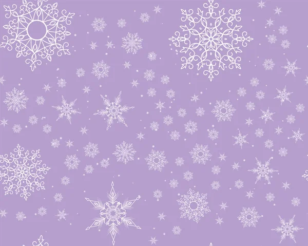 Zimowe karty wzór snowflake — Wektor stockowy