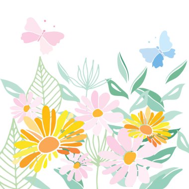 yaz çiçek kompozisyon