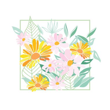 yaz çiçek kompozisyon