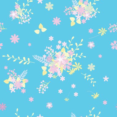 Vintage romantik vektör trendy seamless modeli