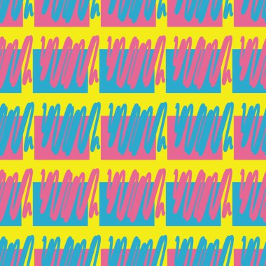 Retro vintage Memphis desen 