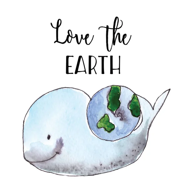 Cartão de saudação do Dia da Terra — Fotografia de Stock