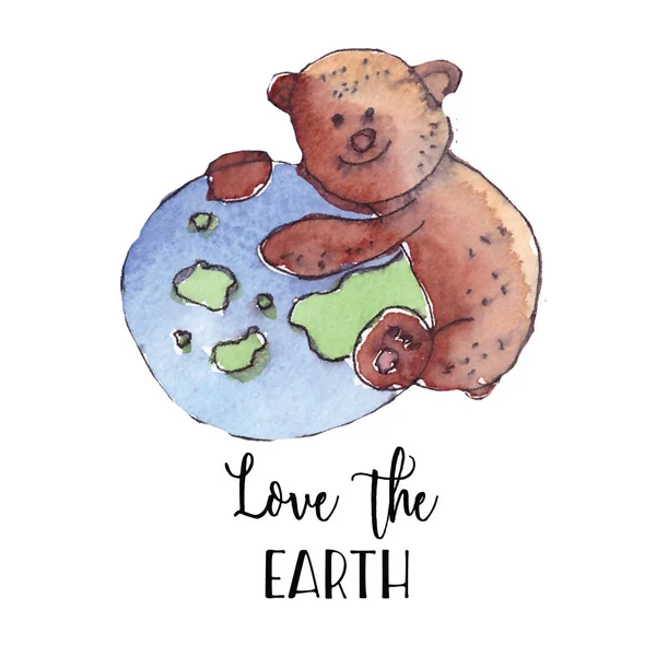 Cartão de saudação do Dia da Terra — Fotografia de Stock