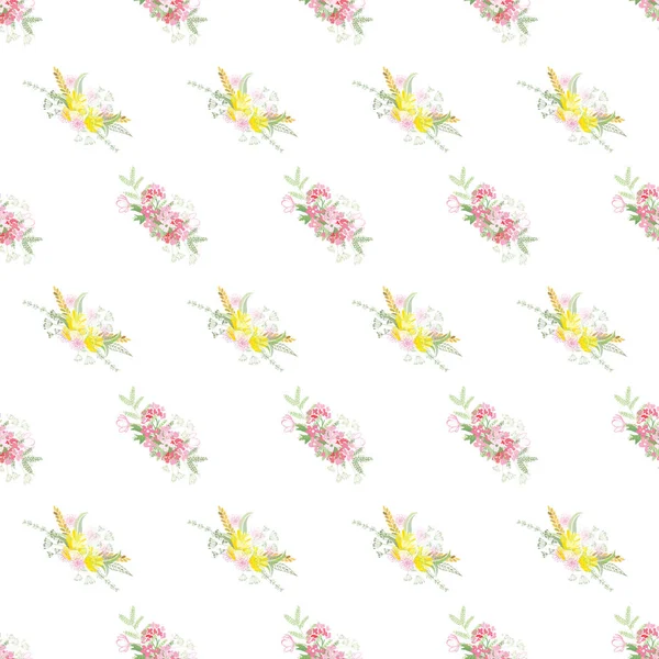 夏の花の組成 — ストックベクタ