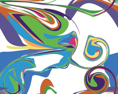 Mardi Gras kesintisiz çizgi mermer deseni, vektör çizim