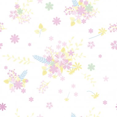 Vintage romantik moda Dikişsiz desen