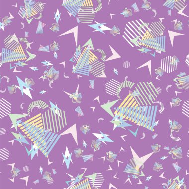 Komik desen, memphis tarzı.