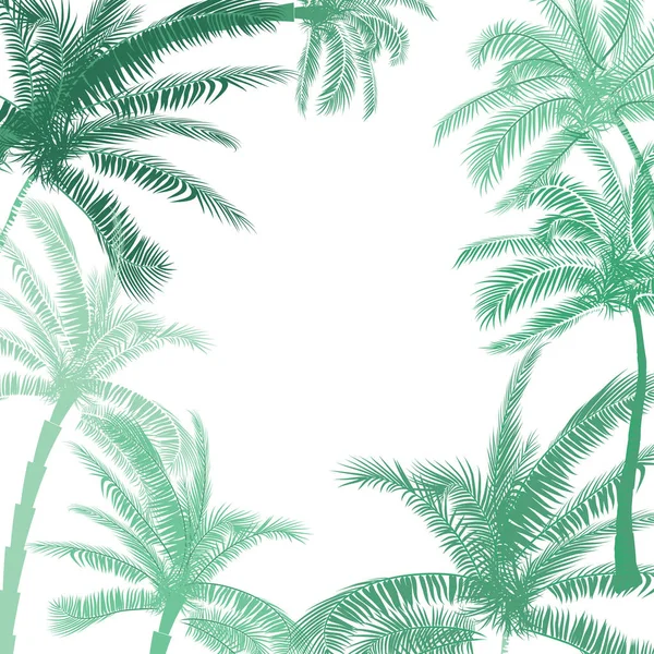 Vetor Belo padrão de verão tropical exótico com palmeiras — Vetor de Stock