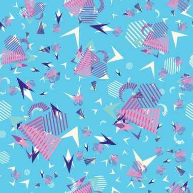 Komik desen, memphis tarzı.