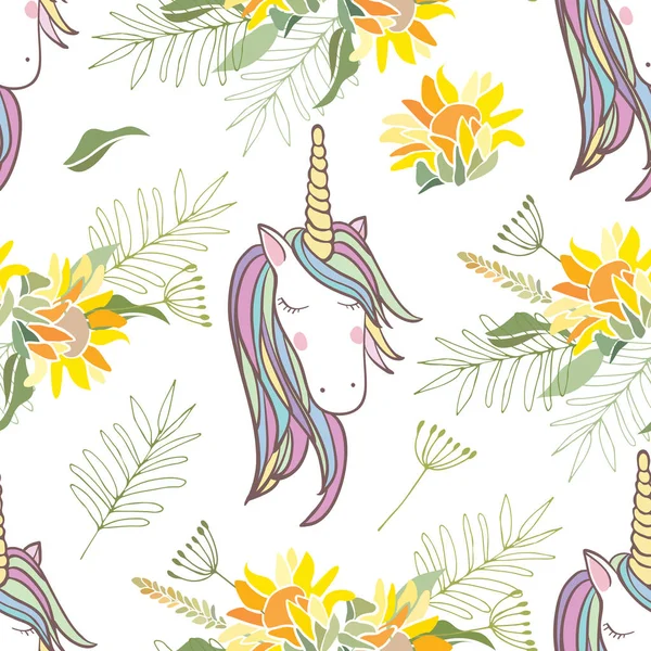 Illustration de style rétro avec fleurs et animaux — Image vectorielle