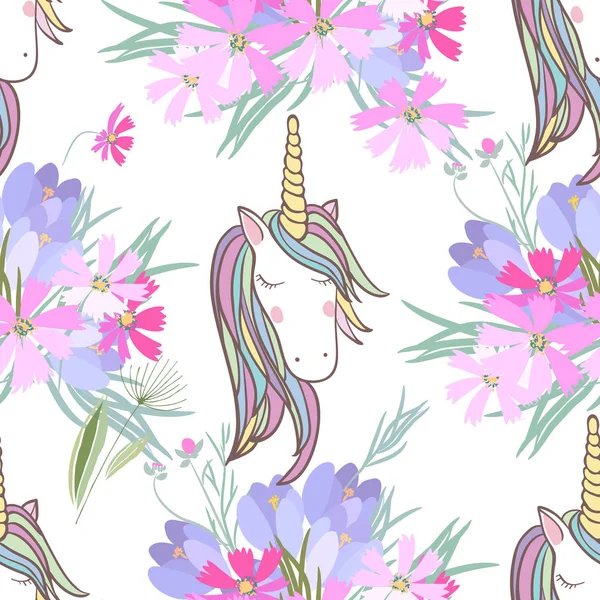Illustration de style rétro avec fleurs et animaux — Image vectorielle
