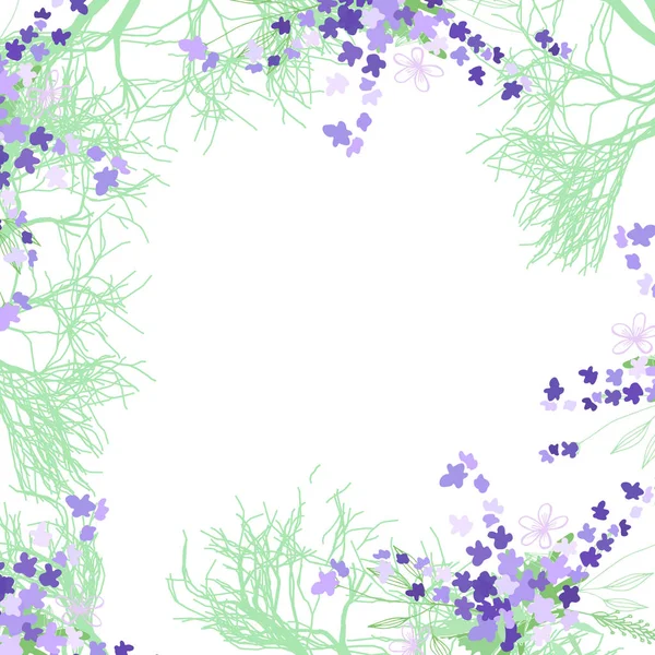 Μοτίβο με λουλούδια το καλοκαίρι και φύλλα σε λευκό φόντο — Διανυσματικό Αρχείο