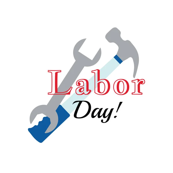 Holiday hälsningar illustration Labor Day — Stock vektor