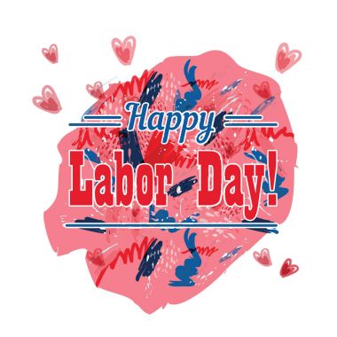 Tatil tebrik illüstrasyon İşçi Bayramı