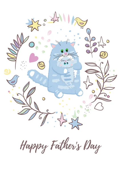 Holiday greetings illustration Fathers Day