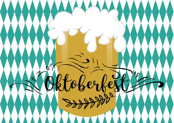 Férias saudações ilustração Oktoberfest —  Vetores de Stock