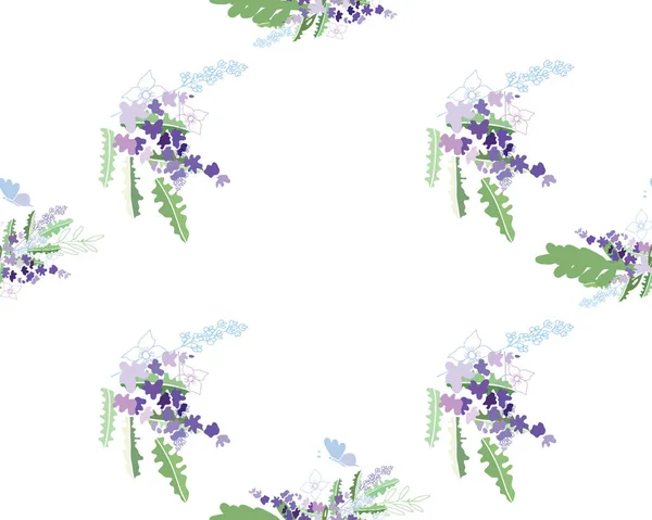 夏季花卉组成 — 图库矢量图片