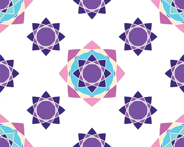 エレガントな装飾幾何学的な曼荼羅 — ストックベクタ