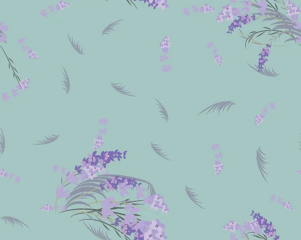 Floral lavanda retro vintage fondo — Vector de stock