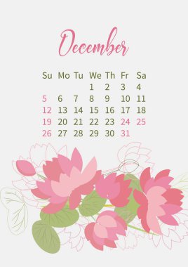 Çiçek Takvimi 2021 Çiçek buketleriyle