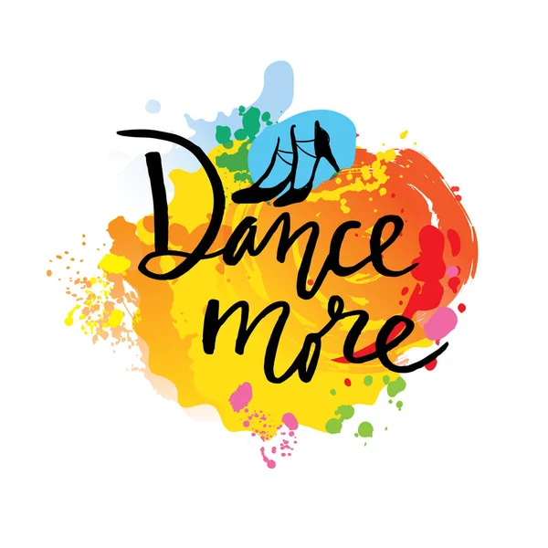 Dance Unique creative hand lettering and calligraphy. Motivational message. — Stock Vector