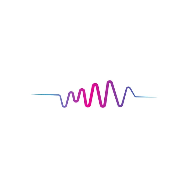 Wave Line Muziek, Audiospectrum, Geluidsequalizer Vector — Stockvector
