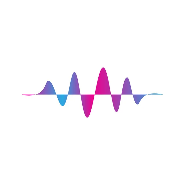 Tekuté zvukové spektrum, vlnová hudba, zvukový ekvalizér — Stockový vektor