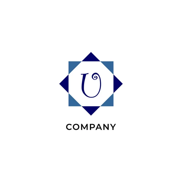 List U Wzór alfabetyczny Logo Design, Firma deweloperska Lo — Wektor stockowy