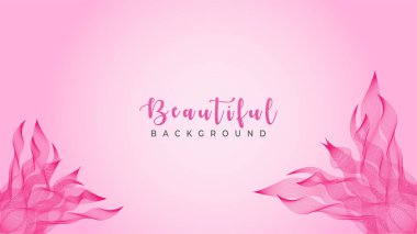 Güzel Pinky Arkaplan, Soyut Dalga Çizgisi Tasarım Vektörü, Wo