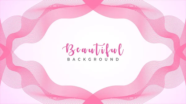 Аннотация Pinky Wave Line Background Design Vector, Tape Spectrum — стоковый вектор