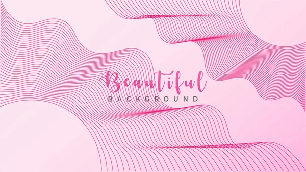 Beautiful Pinky Background, Abstract Wave Line Design Vector, Wo — стоковий вектор