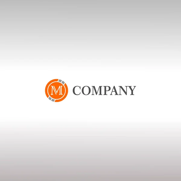 Bokstav M Alfabetisk logotyp Design Mall, Crypto Curency Logo Co — Stock vektor