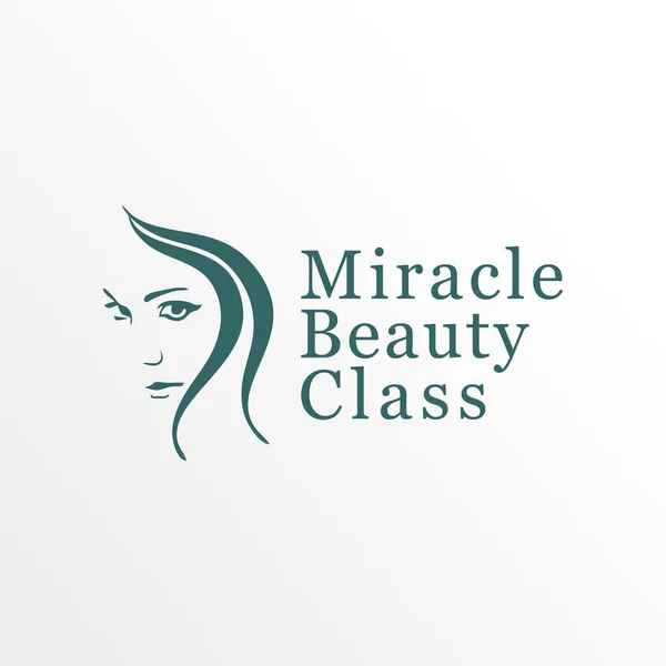 Miracle Beauty Class Logo Concept, Beauty Care Logo Design Templ — Vetor de Stock