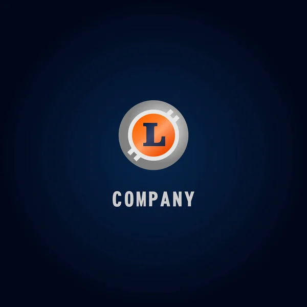 Písmeno L abecední logo Design šablony, Crypto Curency Logo Co — Stockový vektor
