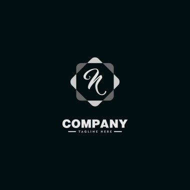 Harf N Alfabetik Logo Kavramı