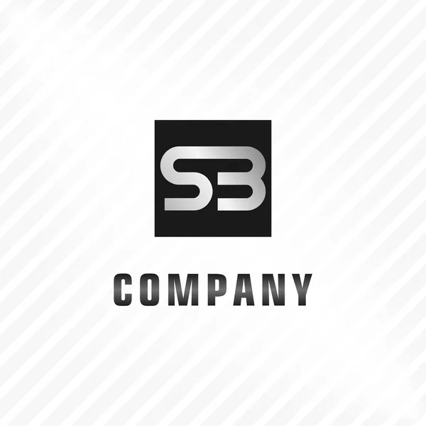 Bokstav Sb eller S3 Alfabetisk logotyp Mall för utformning, Bokstav Logotyp — Stock vektor