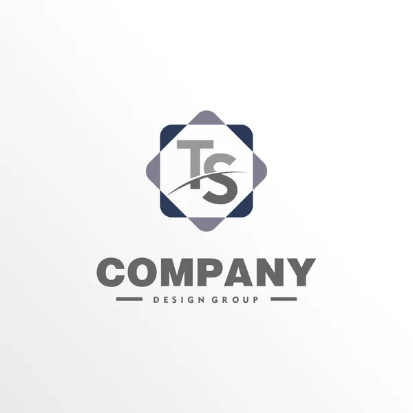 Letter Ts Ontwerp Logo Concept — Stockvector