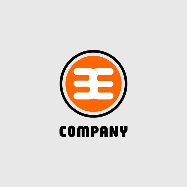 Brev Vara alfabetisk Logotyp Design Mall, Ellipse Rounded Logo — Stock vektor