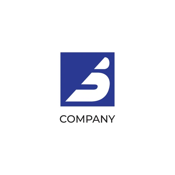 Lettera Alphabetic Company Logo Design Template Lettermark Logo Concept Secret — Vettoriale Stock