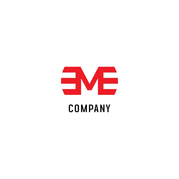 Letter M Alphabetic Logo Design Template, Em Abjad, Flat Simple & Clean, Red, Lettermark Concept, Strong & Bold, Clothing Fashion, Business, Modern — стоковий вектор