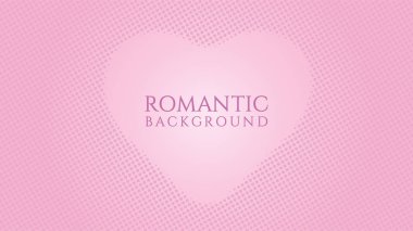 Yarım Tonluk Çerçeve Tasarım Şablonu Kalp Şekli Eleman, Pop Art, Renkli Soyut Noktalar Deseni Çizimi, Klasik Doku, Pembe Çekim, Romantik Renkler, Sevgililer Günü, Polka noktalı, polkadot, Vector Eps 10