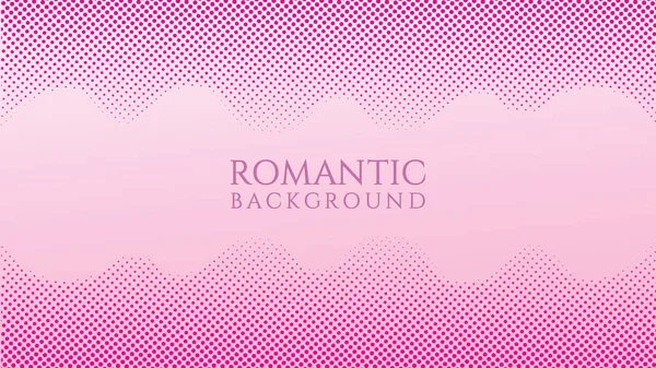 Halftone Frame Background Design Template, Pop Art, Colorful Abstract Dots Pattern Illustration, Vintage Texture Element, Pinky Pink Violet Gradation, Romantic Colors, Valentine Day, Polka-dotted, polkadot, Vector Eps 10 — стоковий вектор
