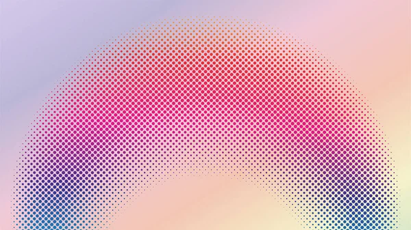 Барвистий радіальний напівтоновий дизайн тла шаблон, поп-арт, абстрактні крапки візерунки ілюстрації, сучасний елемент текстури, рожево-оранжевий фіолетовий фіолетовий градієнт шпалери, файл EPS 10 Векторний проект — стоковий вектор